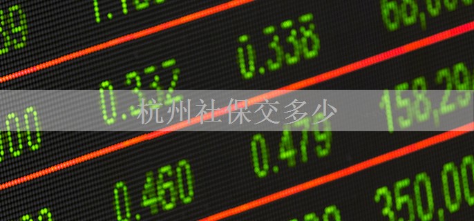 杭州社保交多少