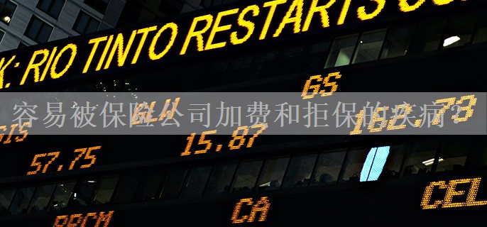 容易被保险公司加费和拒保的疾病？