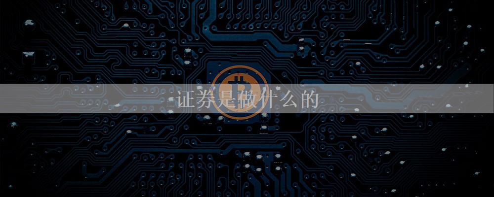 证券是做什么的