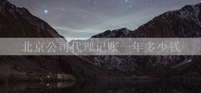 北京公司代理记账一年多少钱