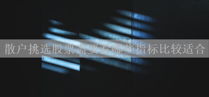 散户挑选股票需要看哪些指标比较适合