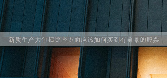 新质生产力包括哪些方面应该如何买到有前景的股票